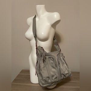 NWOT MZ Wallace Grey Nylon Crossover Bag